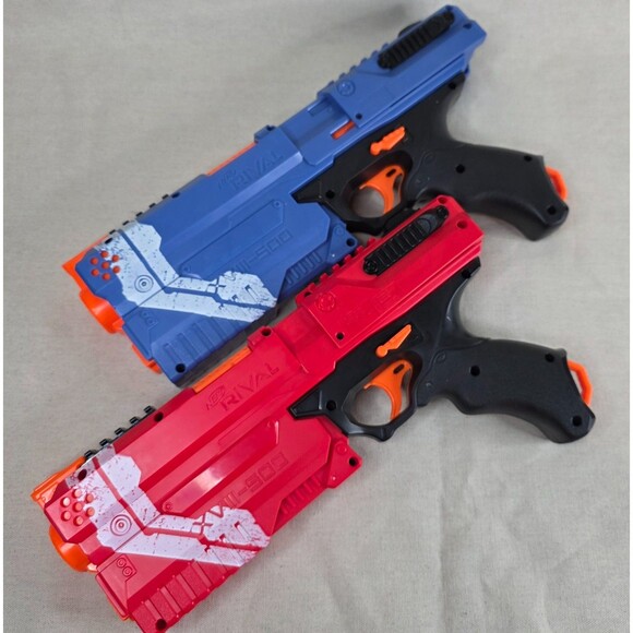Nerf Rival Kronos XVIII-500 Blasters (Red & Blue Pair) – Tested, Cleaned, Works - Picture 8 of 9